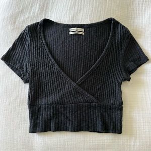 UO Black Crop Top